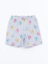 LC Waikiki Crew Neck Printed Girl's Shorts Pajamas Set